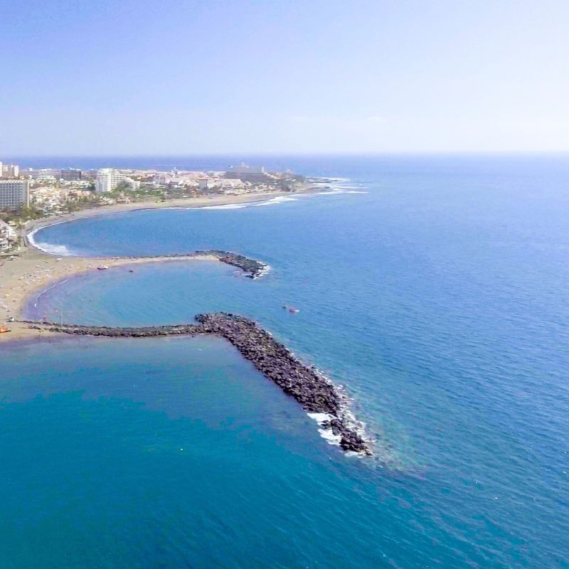 Playa de las américas en Tenerife