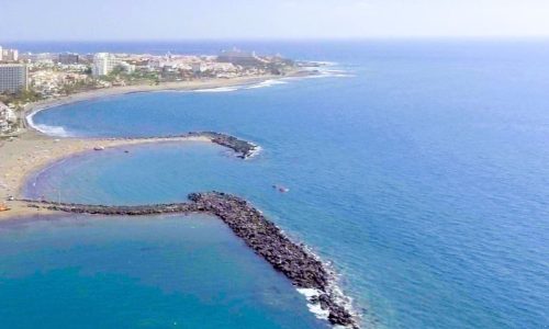 Playa de las américas en Tenerife